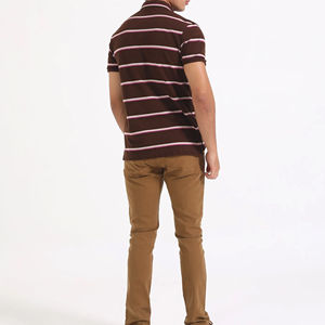 เสื้อโปโลผ้าฝ้าย100% คุณภาพสูงของผู้ชายเสื้อกีฬาแขนสั้นผ้าคอตตอนขนาดพิเศษระบายอากาศได้ดีออกแบบโลโก้ได้ตามต้องการ - Product Image 2