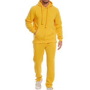 Conjunto de ropa deportiva de dos piezas informal para hombre con estilo, ropa de entrenamiento de gimnasio con capucha cómoda con ropa transpirable para correr para invierno - Product Image 1