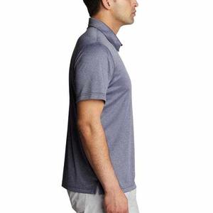 OEM Hombres transpirable High Street Style para Polos de secado rápido Slim Fit de gran tamaño de algodón logotipo personalizado sólido 220 gramos de tela - Product Image 2