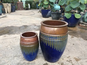Rubí Linh-maceta de cerámica para decoración de jardín, fabricación hecha a mano, planta de cerámica para sala de estar, uso diario al aire libre con flores - Product Image 3