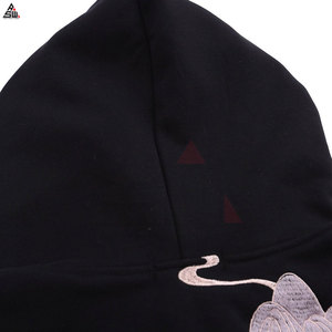 Nouvel arrivage de sweats à capuche brodés en coton mélangé de qualité supérieure pour hommes broderie de haute qualité pour hommes - Product Image 5