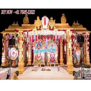 Superbe mariage indien du sud Manadapam décoration mariage sri lankais thème or Mandap Glam mariage événement or Vidhi Mandap UK - Product Image 1