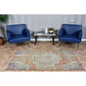 พรมวินเทจ 3.37x6.4 ฟุต สีส้มเทา พรมขนสัตว์แบบตะวันออก ตุรกี - Product Image 2