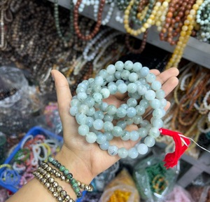 Jade de agua natural de 11-11,5mm (cuarzo) Cuentas largas Mala collares de cuentas de moda para mujeres - Product Image 5