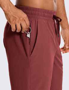 Confort ceinture élastique vente chaude Shorts hommes séchage rapide entraînement Compression Shorts poches 7 pouces 2 en 1 couches Shorts de sport - Product Image 4