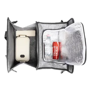 Eco-Friendly RPET Cooler <b>Box</b> with Refelt Ride Organizer Sustainable Gadgets - Product Image 6