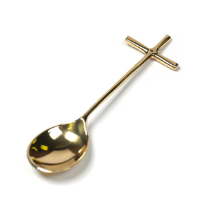 Mode laiton cuillère ensemble longue poignée coeur conception couverts faits à la main cuillère maison cuisine Table Dessert cuillère de haute qualité - Product Image 4