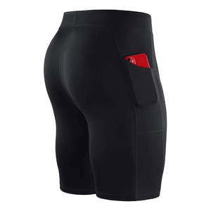 กางเกงออกกำลังกายผู้ชาย 2 1 ผ้าโพลีเอสเตอร์ แห้งเร็ว กระชับรูปร่าง เหมาะสำหรับวิ่งกลางแจ้ง เอวยางยืดสูง ป้องกันแบคทีเรีย ดีไซน์เรียบง่าย - Product Image 5