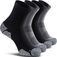 OEM laine mérinos Compression cheville soutien Performance course randonnée chaussettes hommes femmes épais coussin avec talon languette chaussettes