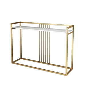 GAZA Modern Design <b>Decorative</b> <b>Table</b> Stone Top and Iron Frame Model CST028 - Product Image 5