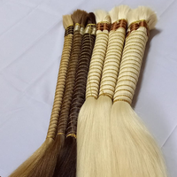 Extensions de cheveux indiens Remy bruts, bouclés blonds SV3 613, tissage double trame, alignement des cuticules, permanent, vente en gros