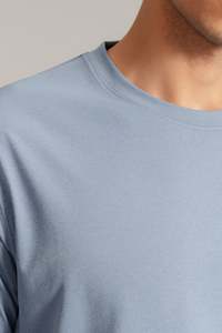 เสื้อยืดคอกลมทรงโอเวอร์ไซส์ผ้าคอตตอน 100% หนัก 240 กรัม ทรงบ็อกซี่ฟิต ไม่หด ไม่ยับ สไตล์ฮิปฮอป สำหรับผู้ชาย - Product Image 6