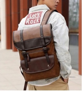 Mochila de cuero de calidad de exportación, seguro, espacioso, precio al por mayor, clásico, hecho a mano, negocios, fábrica, descuentos directos a granel - Product Image 1