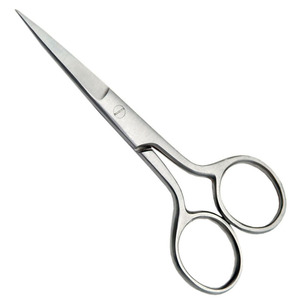 Sharp Blade Mustache Hair Cutting <b>Scissor</b> 4.5 Inch Finish Polish German Steel Straight Razor <b>Beard</b> Hair Cutting <b>Scissor</b> - Product Image 1