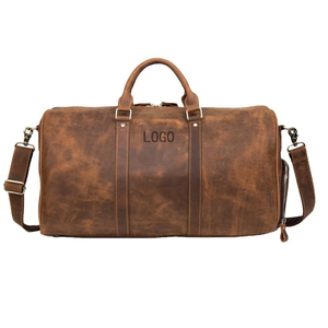 High-End Luxury Leather <b>Travel</b> <b>Bag</b> Custom Large Capacity Sports and Fashionable Portable Luggage <b>for</b> <b>Clothes</b> - Product Image 4