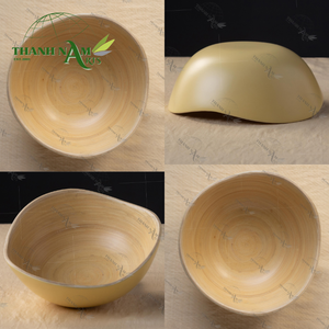 Vajilla de bambú lacado ligera personalizable, suministro de comedor OEM reutilizable, cuencos para sopa de fideos y ensalada ecológicos personalizados - Product Image 4