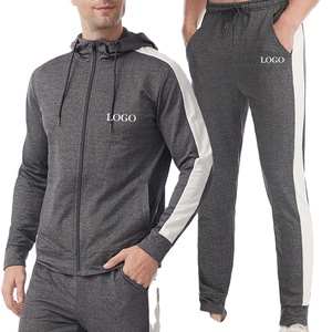 ชุดเซ็ตเสื้อแจ็คเก็ตมีซิปและกางเกงวอร์มสำหรับผู้ชาย ชุดออกกำลังกาย ชุดฟิตเนส ชุดออกกำลังกาย ชุดวิ่ง ชุดลำลอง ชุดวอร์มแบบสั่งทำ - Product Image 5