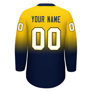 Uniformes de Hockey de poliéster 100% de alta calidad, camisetas de nombre de equipo transpirables personalizadas, nuevo diseño, ropa de Hockey sobre hielo - Product Image 2