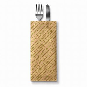 ถุงใส่ช้อนส้อมฮาวานาแบบสั่งทำพิเศษ ทำจากกระดาษ - Product Image 1