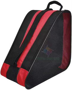 กระเป๋ารองเท้าสเก็ตอินไลน์มีซิปคุณภาพดีมัลติฟังก์ชั่นสีดําและสีแดงกระเป๋ารองเท้าสเก็ตน้ําแข็ง - Product Image 2