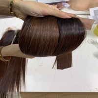 Os droit couleur brune cheveux humains HD dentelle Ombre perruques Style frontal dentelle perruque pour noir vente chaude 100 Vietnam cheveux humainsWom