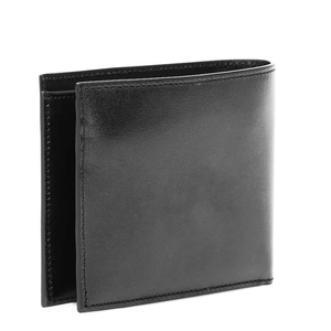 Unisex lâu dài da bò ví da với RFID Tính năng dây kéo đóng cửa và polyester lót ví cho nam giới - Product Image 2