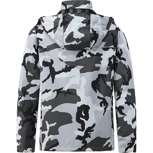 Chaqueta Softshell de camuflaje de invierno para hombre de calidad superior con capucha para deportes al aire libre chaqueta transpirable con cuello levantado - Product Image 3