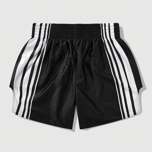 Pantalones cortos de boxeo personalizados OEM para hombres con impresión de logotipo transpirable apto para partidos de entrenamiento y gimnasio Etiqueta Privada lista - Product Image 2