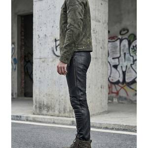 Pantalones Deportivos de Algodón Mate para Hombre, Estilo Urbano, Personalizados, Tipo Motociclista, con Paneles Acanalados, Inspirados en el Motocross, Ajuste Delgado, Impermeables - Product Image 3