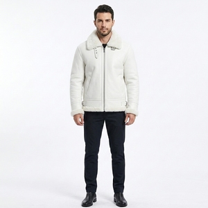 Veste en cuir véritable pour hommes, vente en gros, vêtements d'extérieur décontractés de qualité supérieure, veste tendance, fournisseur direct d'usine OEM ODM - Product Image 1