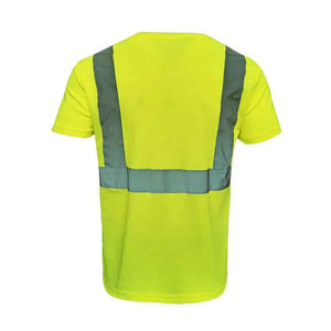 Vêtements de sécurité haut de gamme 2026, logo personnalisé, vente en gros, chemises haute visibilité, 100% polyester, imperméables, réfléchissantes, t-shirts de sécurité pour hommes - Product Image 2
