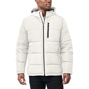 Veste d'hiver matelassée légère et minimaliste à capuche pour homme, décontractée et pour l'extérieur - Product Image 1