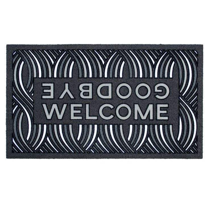 Recycled rubber and flocked design