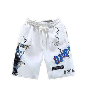 กางเกงขาสั้นผ้าคอตตอนซักแบบวินเทจสำหรับผู้ชายกางเกงทำงานกลางแจ้งพิมพ์ลายสตรีทแวร์ผ้าฝ้าย - Product Image 1