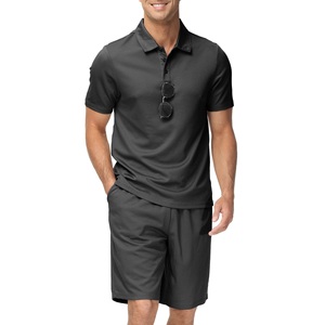 OEM venta al por Mayor de verano nueva llegada personalizada ropa deportiva para correr gimnasio chándal y corto 2 uds algodón transpirable camiseta conjunto - Product Image 3