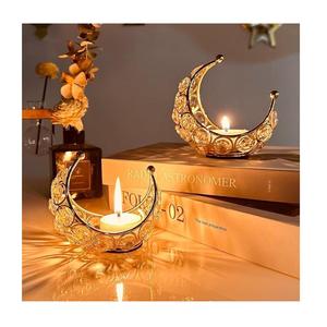 Decoración Especial para Ramadán, Centro de Mesa Festivo, Vela Eid Mubarak, Luna y Estrella, Centro de Mesa, Portavelas de Ramadán - Product Image 2