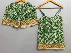 ชุดเสื้อผ้าใส่อยู่บ้านสำหรับผู้หญิงในฤดูร้อนจากมหาสมุทรชุดตุ๊กตาผ้าถักสำหรับเด็กผู้หญิงพร้อมเสื้อกล้ามกางเกงขาสั้นเสื้อท่อนบนที่ได้รับแรงบันดาลใจจากธรรมชาติ - Product Image 6