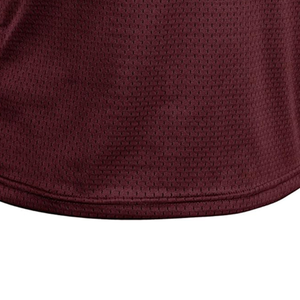 Conjunto de Compresión para Entrenamiento de Jugadores Jóvenes de Fútbol Americano, Estilo Jersey Color Granate, Personalizado por Sublimación, 7 Bandera, Camisetas Transpirables - Product Image 2