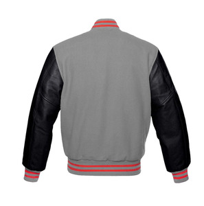 OEM Manufacturer High Quality Winter <b>Thin</b> Stand Varsity <b>Jacket</b> <b>Men</b> Chenille Embroidery Leather Sleeves Custom Baseball Letterman - Product Image 4