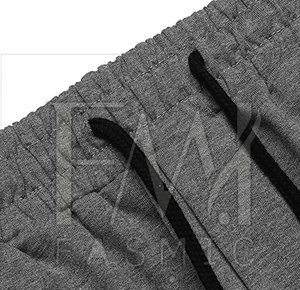 <b>Men's</b> Summer Two-Piece Set Cotton Hoodie <b>Shorts</b> with Custom Patches Knitted <b>Short</b> Sleeve Two Side Pockets - Product Image 3