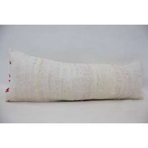 16x48 Inch Beige Wool Kantha Rug Toile Patterned with Vintage Style Woven Technique - Product Image 3