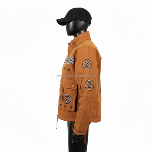 Chaqueta Softshell para Mujer, Exterior, Poliéster con Forro Polar, Térmica, Cómoda, Color Marrón, Logotipo Bordado Personalizado - Product Image 3