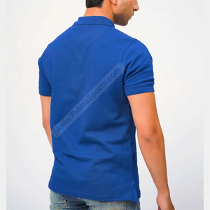 Broderie surdimensionnée de haute qualité pour polos personnalisés Vêtements décontractés en tricot durables avec des chemises à boutons personnalisées à motif solide - Product Image 2