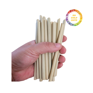 Pailles à boire en bambou naturelles faites à la main pour smoothies et boissons-Alternative écologique aux pailles en plastique jetables - Product Image 2