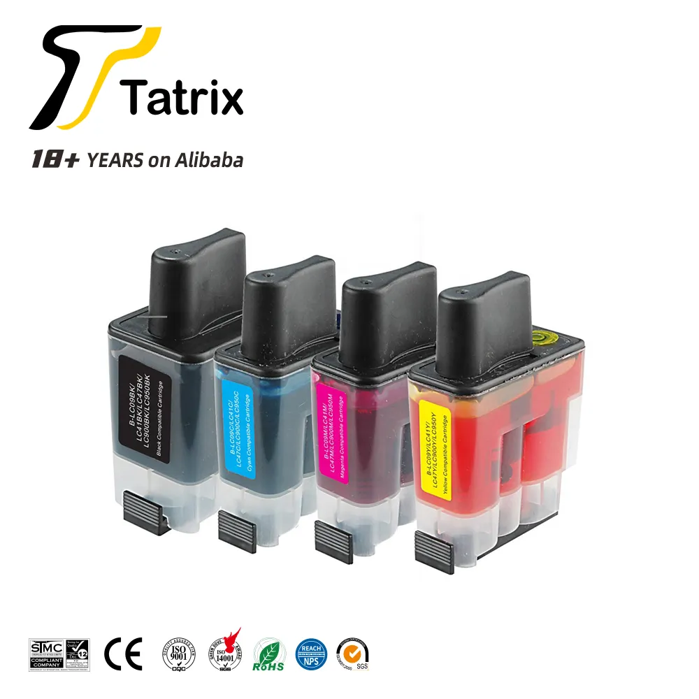 خرطوشة حبر طابعة Tatrix LC09 LC41 LC47 LC900 LC950 متوافقة مع Brother طراز MFC-3240C. LC41ink