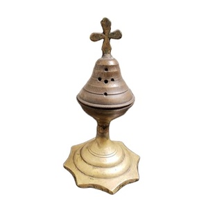 Quemador de incienso de estilo vintage y soporte de palo de incienso cruzado en la parte superior pantalla antideslizante - Product Image 1