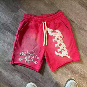 Short décontracté 100% coton effet soleil pour homme de haute qualité Streetwear Design personnalisé avec strass Motif solide écologique - Product Image 4