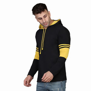 Sweat à capuche surdimensionné 100% coton pour hommes, vêtements unisexes respirants avec logo personnalisé, teints dans la couleur pour l'hiver - Product Image 3