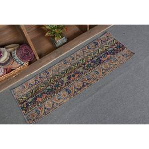 Alfombra turca vintage Bohemia beige 2,7x3,6 pies clásica área grande rectángulo diseño de retazos lana felpa pila látex para pasillo - Product Image 2