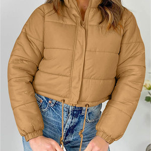 Custom Winter Women Solid Color <b>Jackets</b> Bubble Puffer Ladies Down Puffer <b>Jacket</b> Polyester Nylon Breathable Women Clothing - Product Image 5
